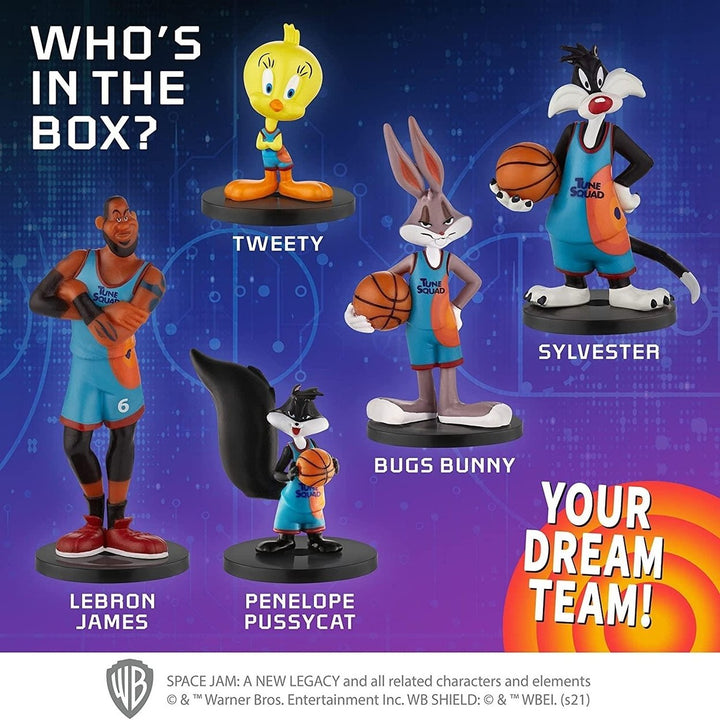 Space Jam 5 Pack Pencil Toppers Tweety Sylvester LeBron Bugs Bunny PMI International Image 4