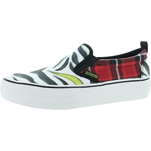 Skechers Womens Punkrose Voltd - Anything Goes Camo Slip On Sneaker Zebra - 148010-ZBA Zebra Image 4