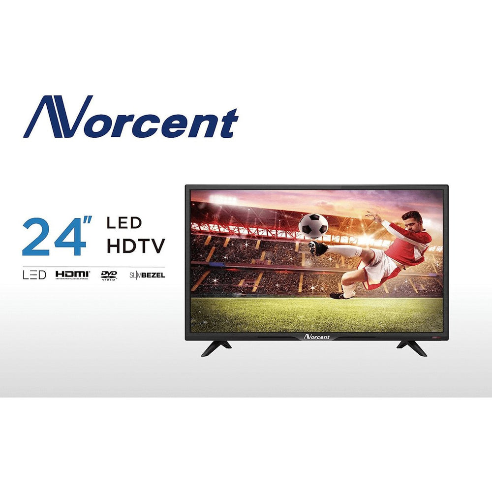 Norcent 24 Inch 720P LED HD Backlight Flat TV DVD Combo with Multimedia Access Image 2