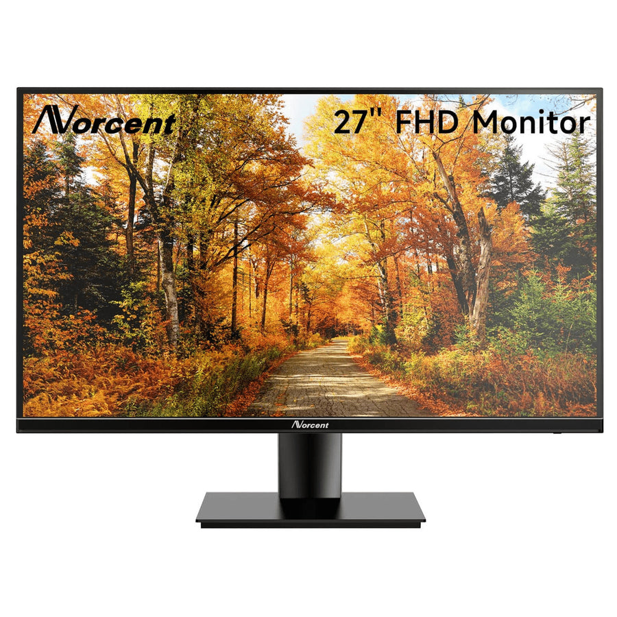 Norcent 27 Inch Frameless Computer Monitor FHD 75HZ VA with Built-In Speakers Image 1