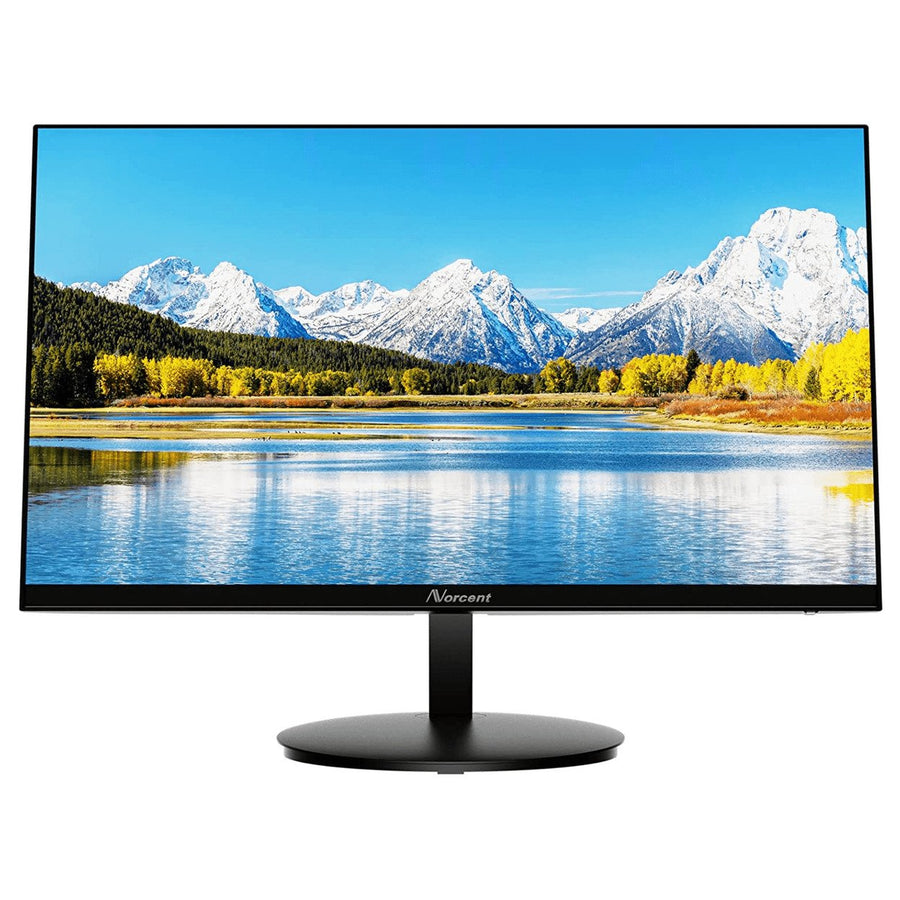 Norcent 24 Inch Frameless Computer Monitor FHD 75HZ VA with Built-In Speakers Image 1