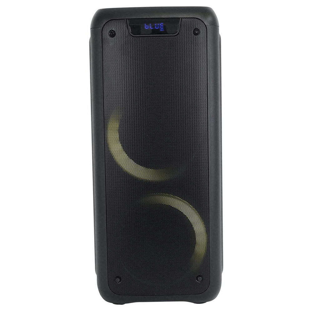 Norcent Dual 6.5" Portable Party Bluetooth Speaker with Flashing LED Lights Image 2