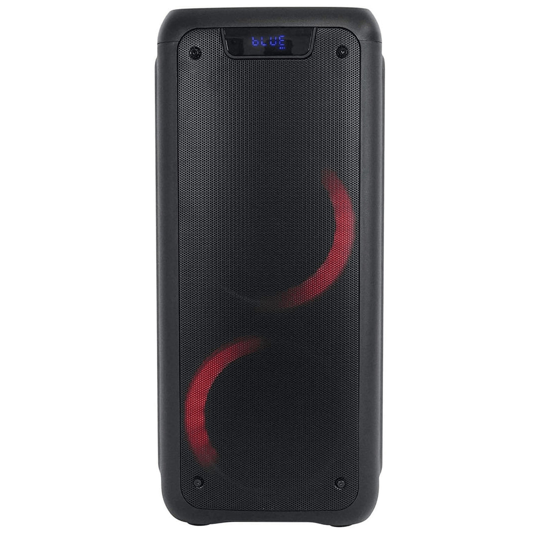 Norcent Dual 6.5" Portable Party Bluetooth Speaker with Flashing LED Lights Image 3