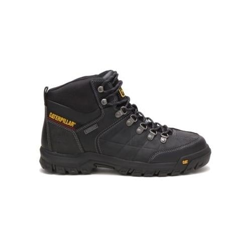 CATERPILLAR WORK Mens Threshold Waterproof Steel Toe Work Boot Black - P90936 BLACK LEATHER Image 1