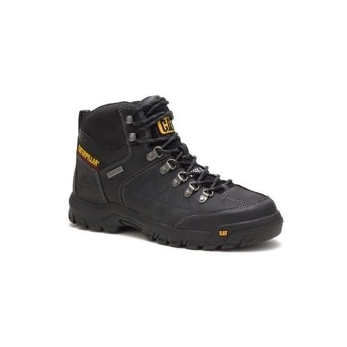 Caterpillar Mens Threshold Waterproof Steel Toe Work Boot Black - P90936 BLACK LEATHER Image 2