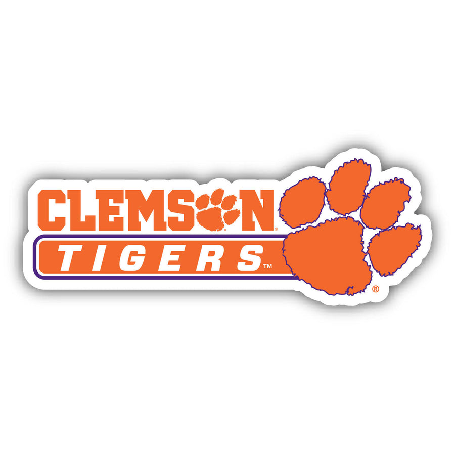 Clemson Tigers 4-Inch Wide NCAA Durable School Spirit Vinyl Decal Sticker Image 1