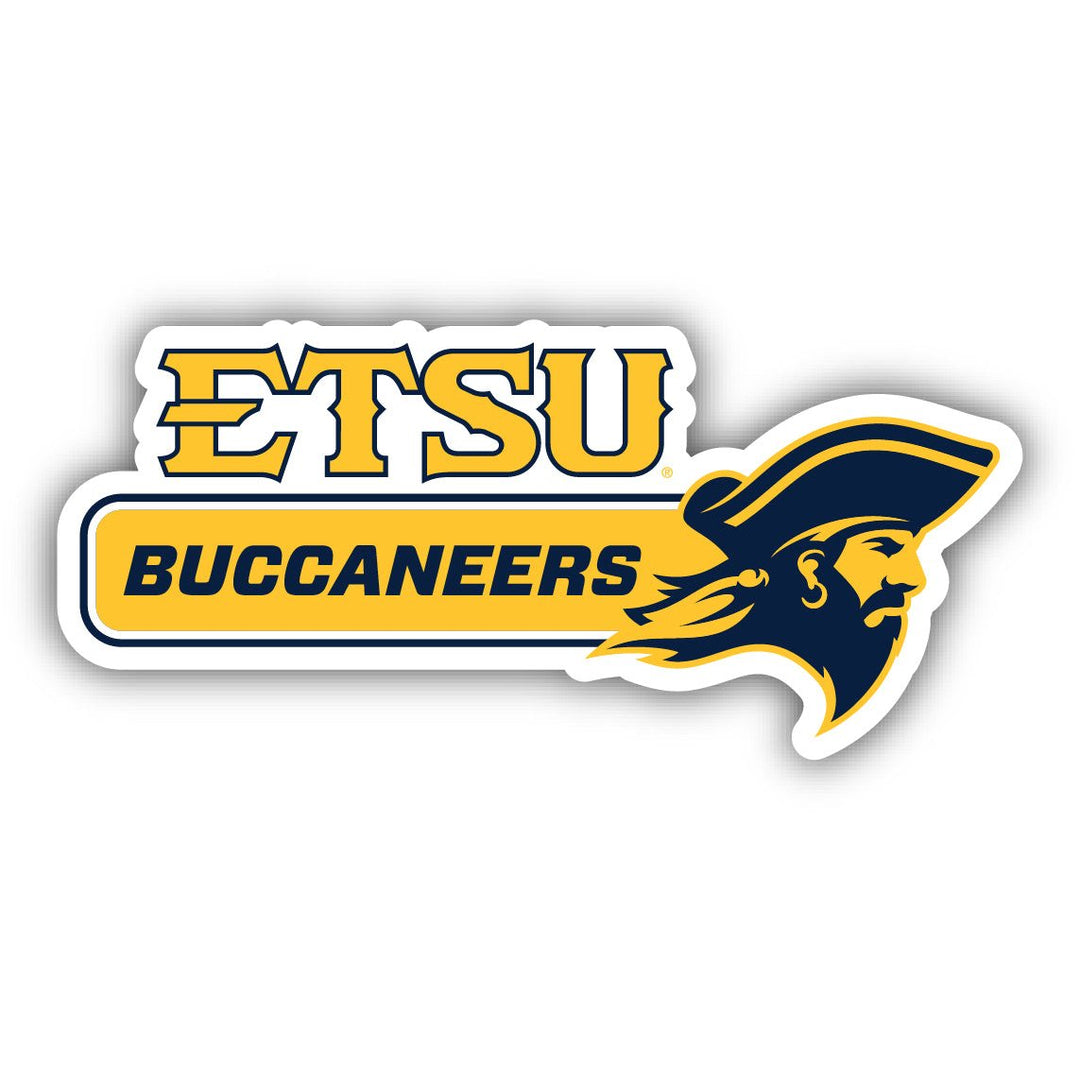 East Tennessee State University 4-Inch Wide NCAA Durable School Spirit Vinyl Decal Sticker Image 1