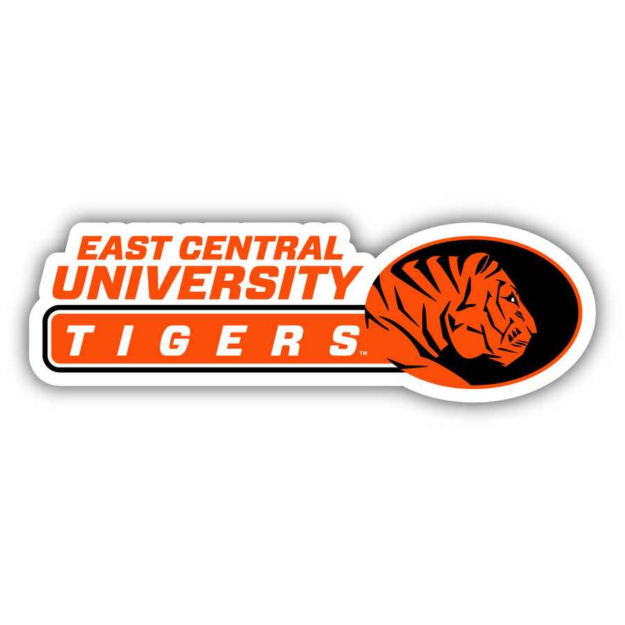 East Central University Tigers 4-Inch Wide NCAA Durable School Spirit Vinyl Decal Sticker Image 1