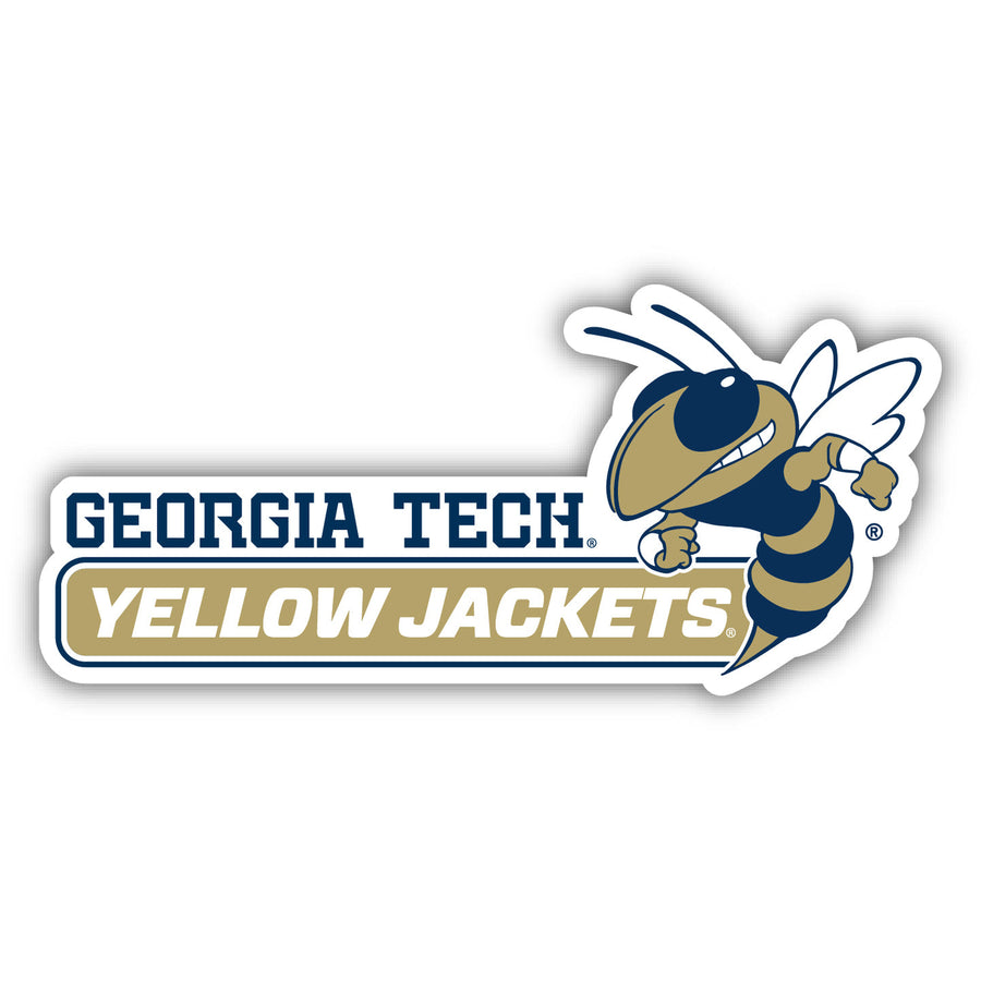 Georgia Tech Yellow Jackets 4-Inch Wide NCAA Durable School Spirit Vinyl Decal Sticker Image 1