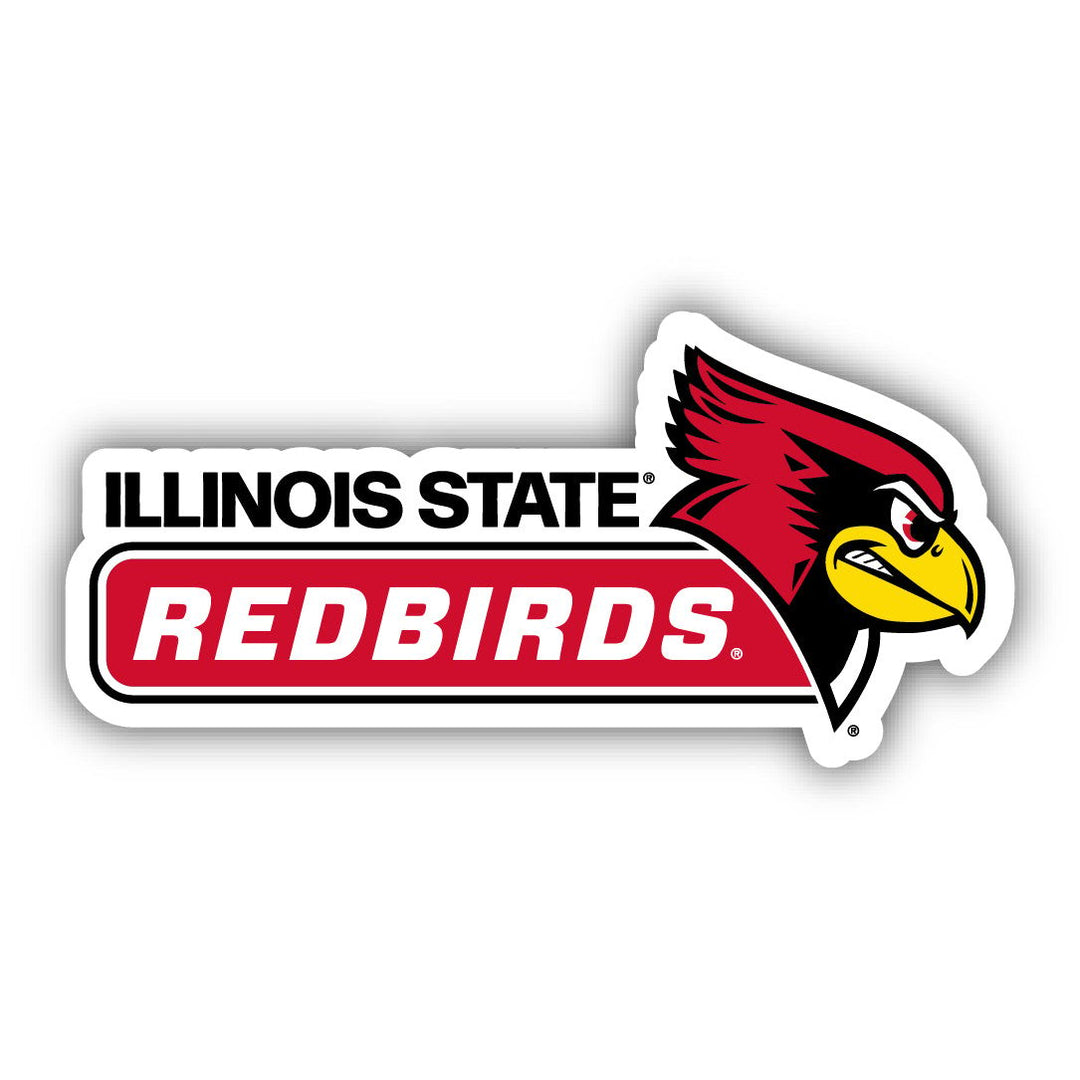 Illinois State Redbirds 4-Inch Wide NCAA Durable School Spirit Vinyl Decal Sticker Image 1