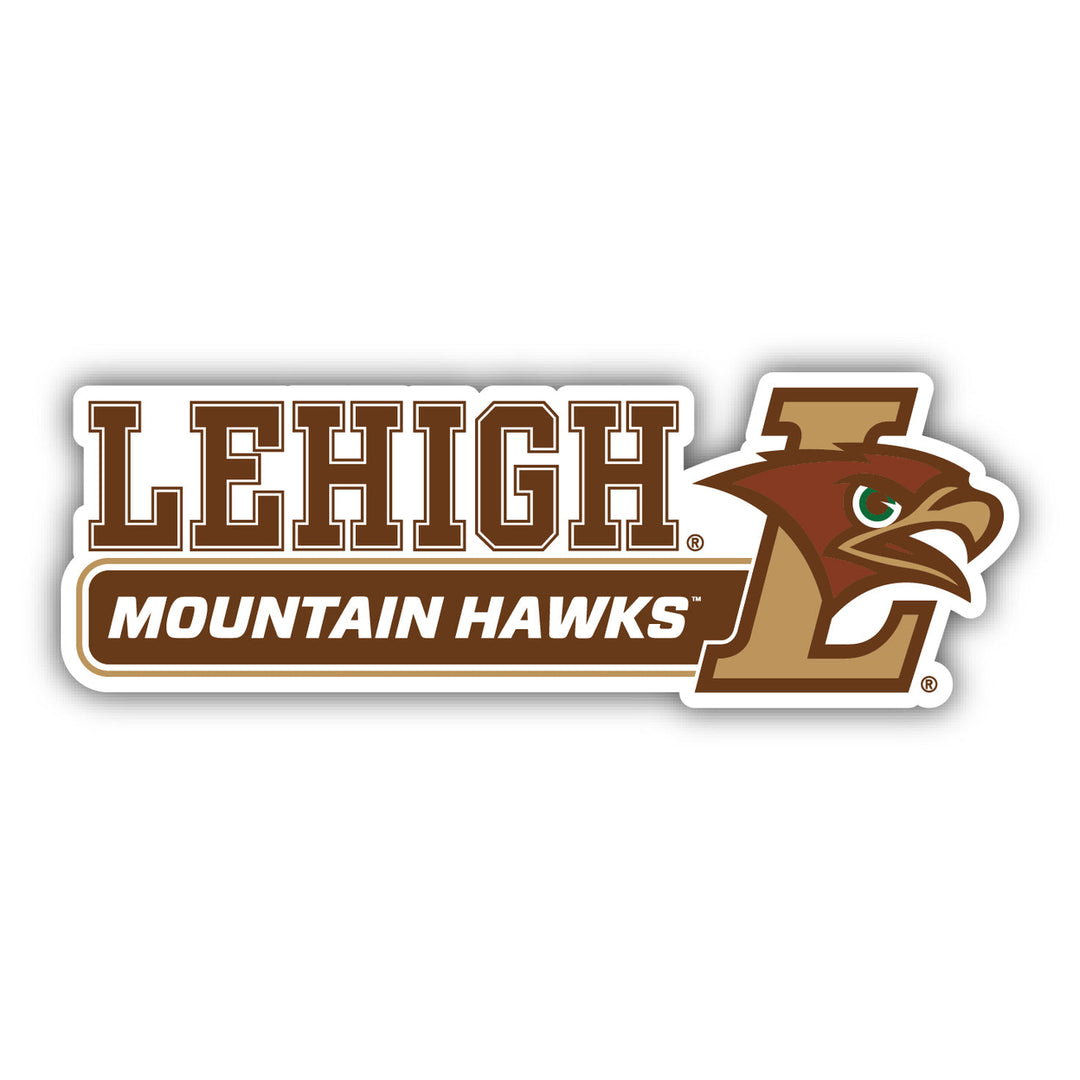 Lehigh University Mountain Hawks 4-Inch Wide NCAA Durable School Spirit Vinyl Decal Sticker Image 1