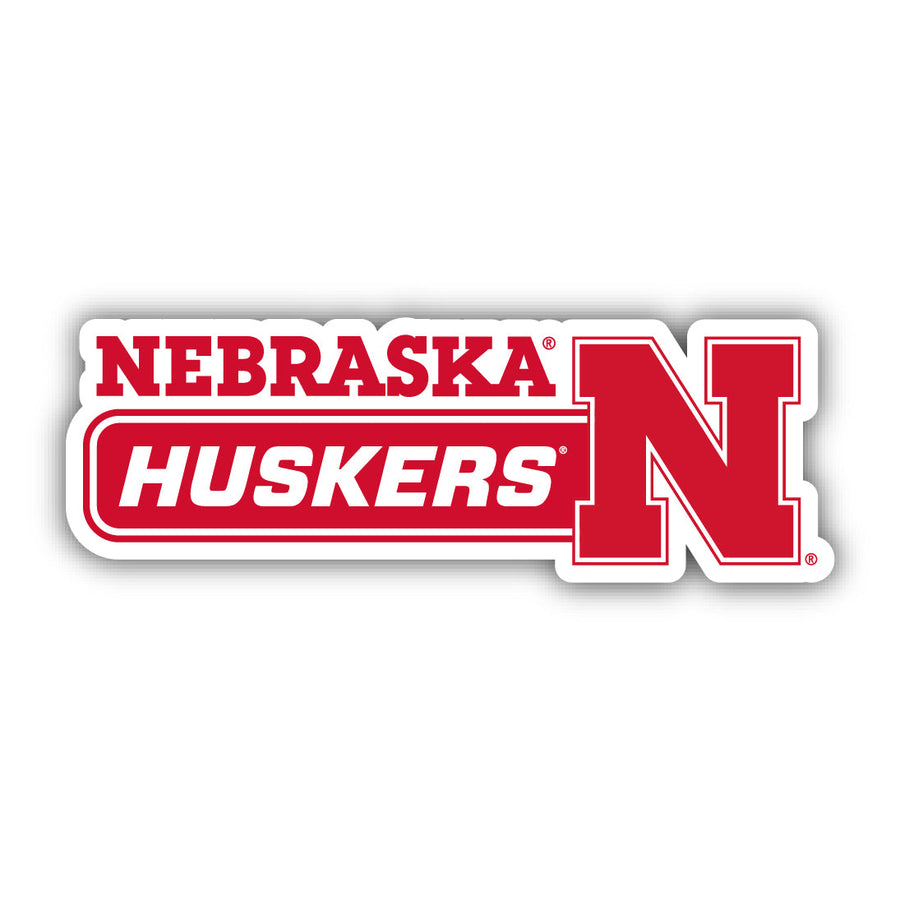 Nebraska Cornhuskers 4-Inch Wide NCAA Durable School Spirit Vinyl Decal Sticker Image 1