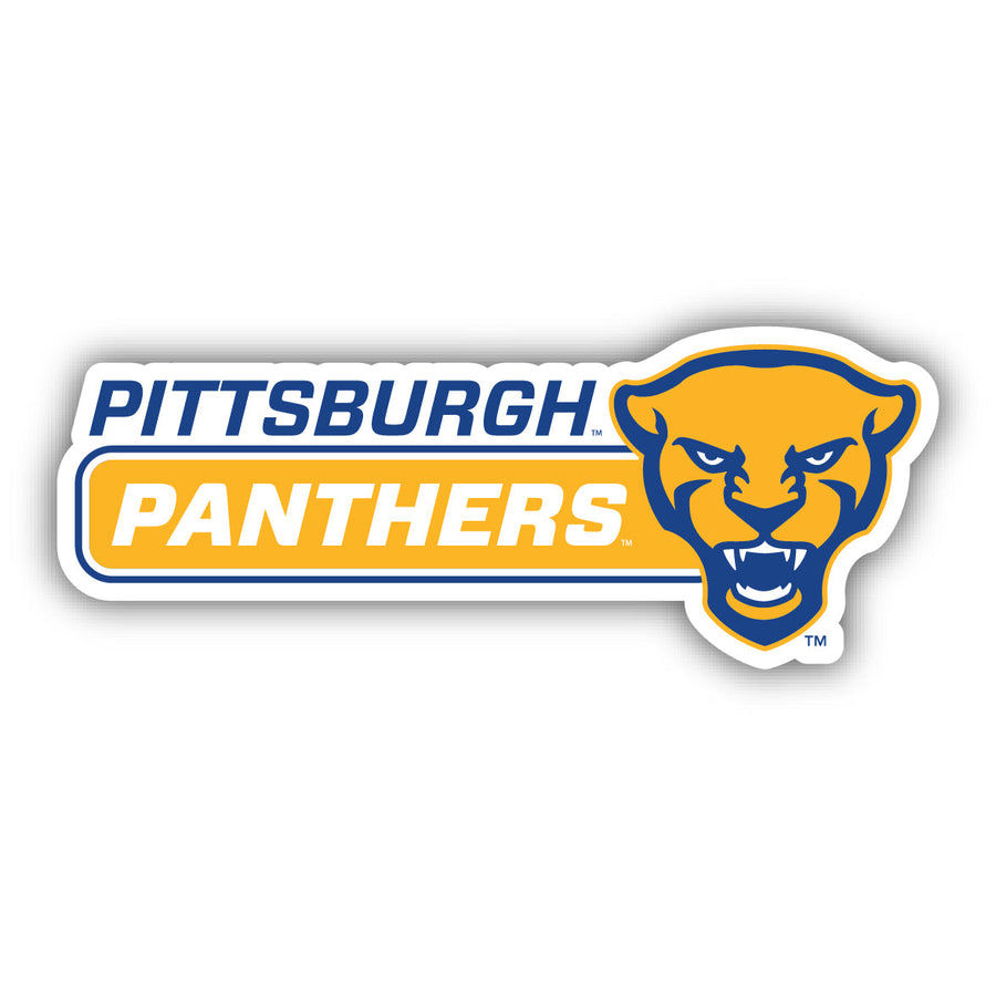 Pittsburgh Panthers 4-Inch Wide NCAA Durable School Spirit Vinyl Decal Sticker Image 1