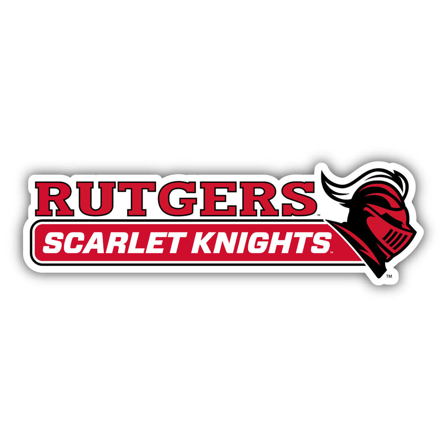 Rutgers Scarlet Knights 4-Inch Wide NCAA Durable School Spirit Vinyl Decal Sticker Image 1