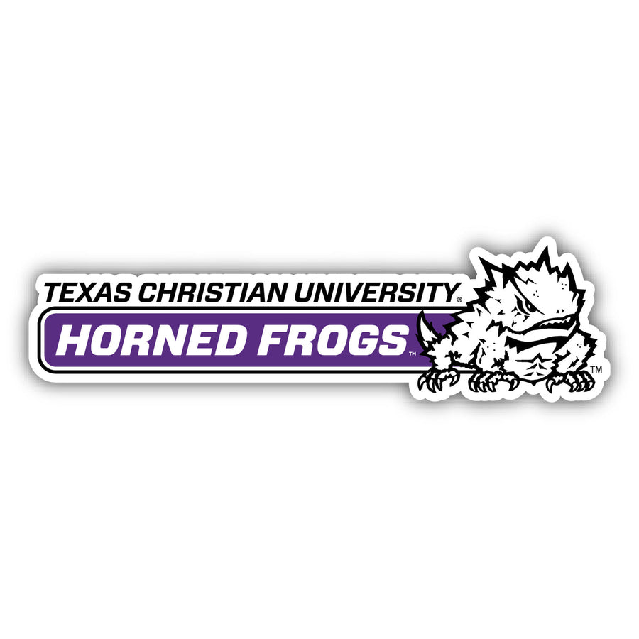 Texas Christian University 4-Inch Wide NCAA Durable School Spirit Vinyl Decal Sticker Image 1