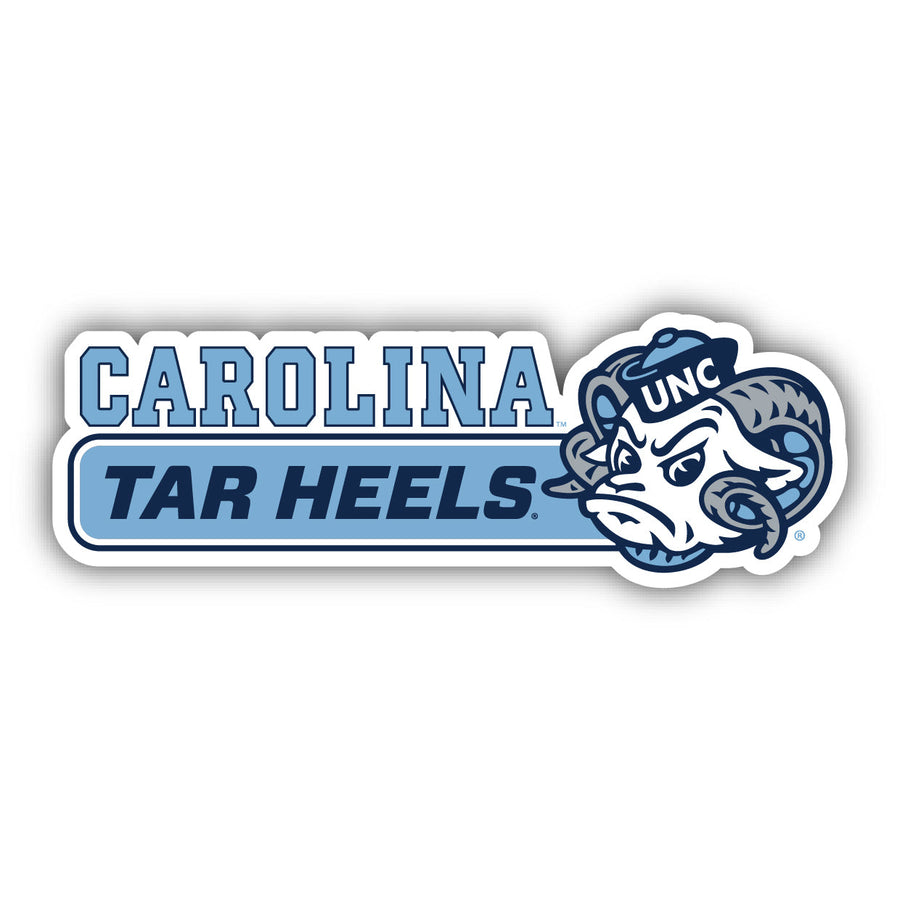 UNC Tar Heels 4-Inch Wide NCAA Durable School Spirit Vinyl Decal Sticker Image 1