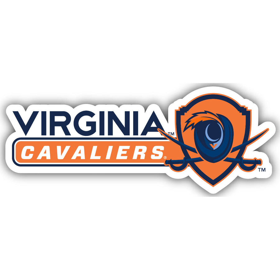 Virginia Cavaliers 4-Inch Wide NCAA Durable School Spirit Vinyl Decal Sticker Image 1