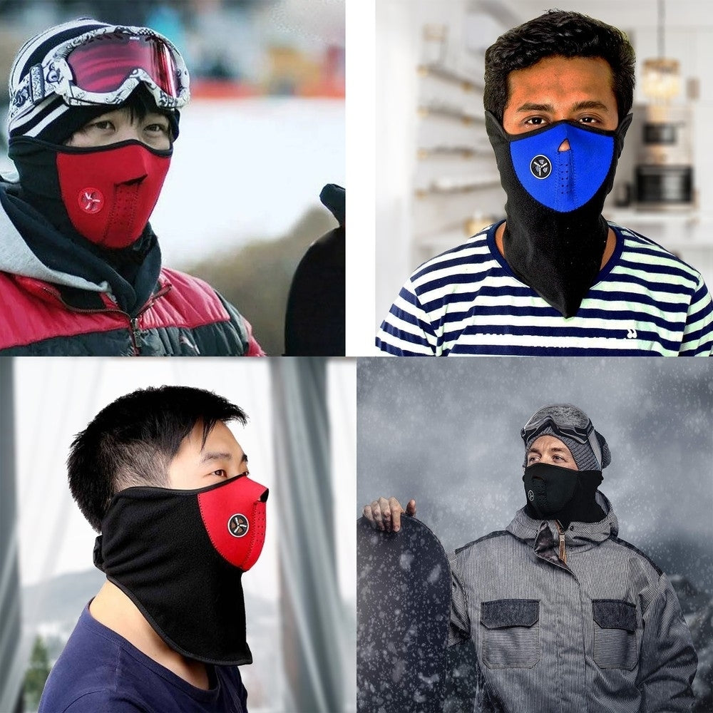 Mens Winter Ski Face Mask Thermal Balaclava Windproof Breathable Black Multi-Pack Image 11