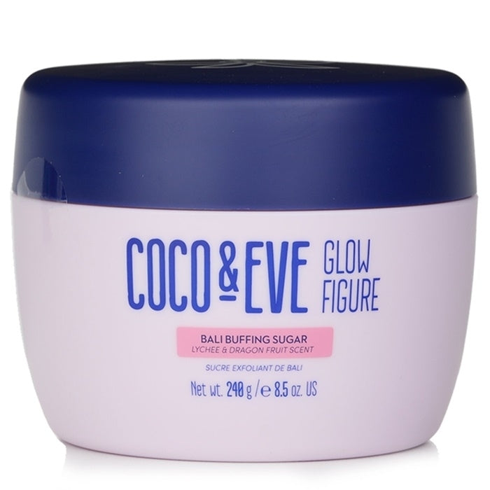 Coco and Eve Glow Figure Bali Buffing Sugar (Lychee and Dragon Fruit Scent) 240g/8.47oz Image 1