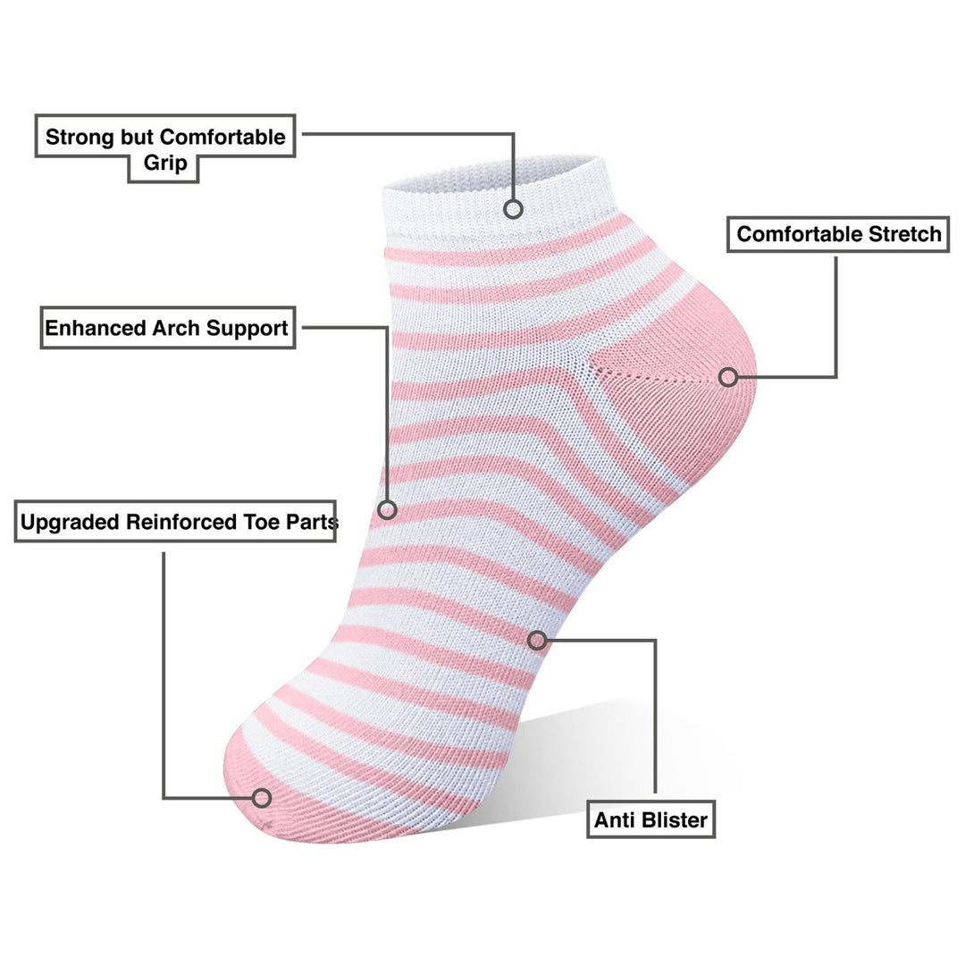 50 Pairs Womens Colorful No Show Low Cut Ankle Socks Size 9-11 Breathable Comfort Image 4