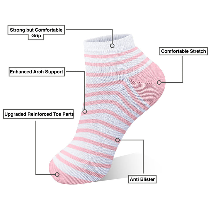 20-40 Pairs Women Breathable Colorful No Show Low Cut Ankle Socks Size 9-11 Image 4