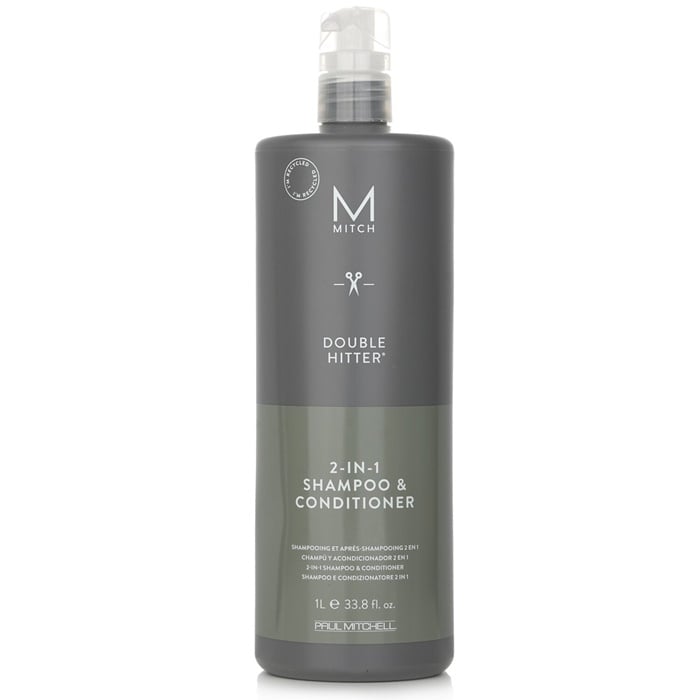 Paul Mitchell Mitch Double Hitter 2-in-1 Shampoo and Conditioner 1000ml/33.8oz Image 2