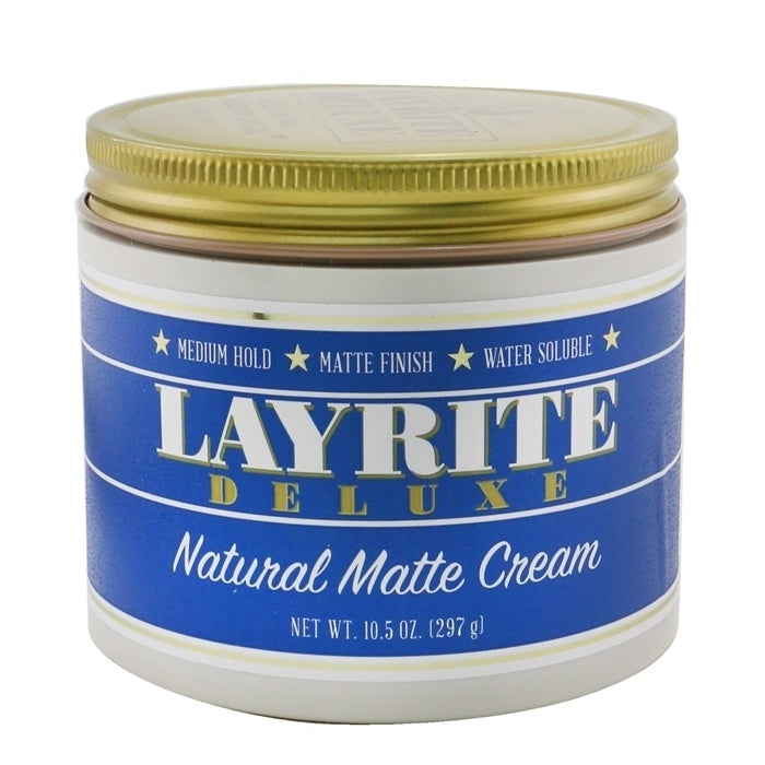 Layrite Natural Matte Cream (Medium Hold Matte Finish Water Soluble) 297g/10.5oz Image 1