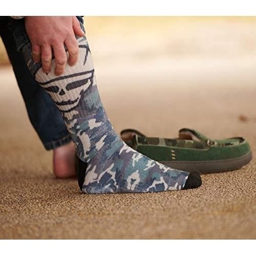 ARIAT Unisex Roughneck Crew Work Socks Grey Green 2-Pair AR2534-050 Durable Spandex Image 4