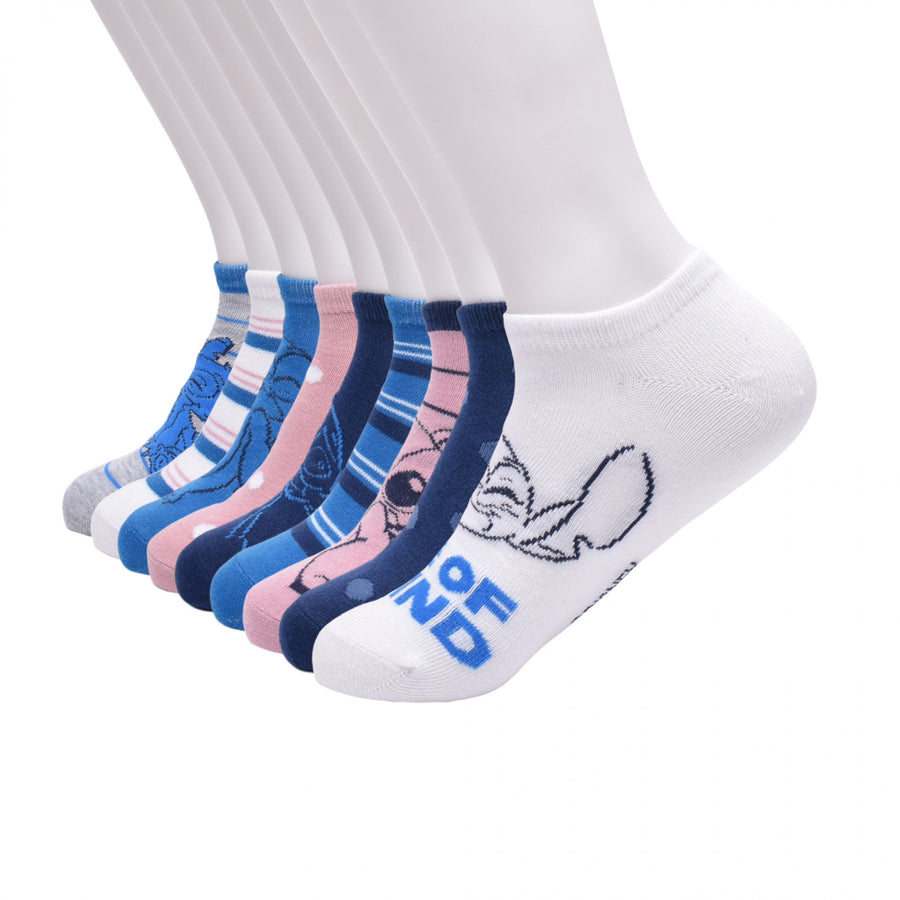 Lilo and Stitch Pastel 9-Pair No-Show Socks Image 1