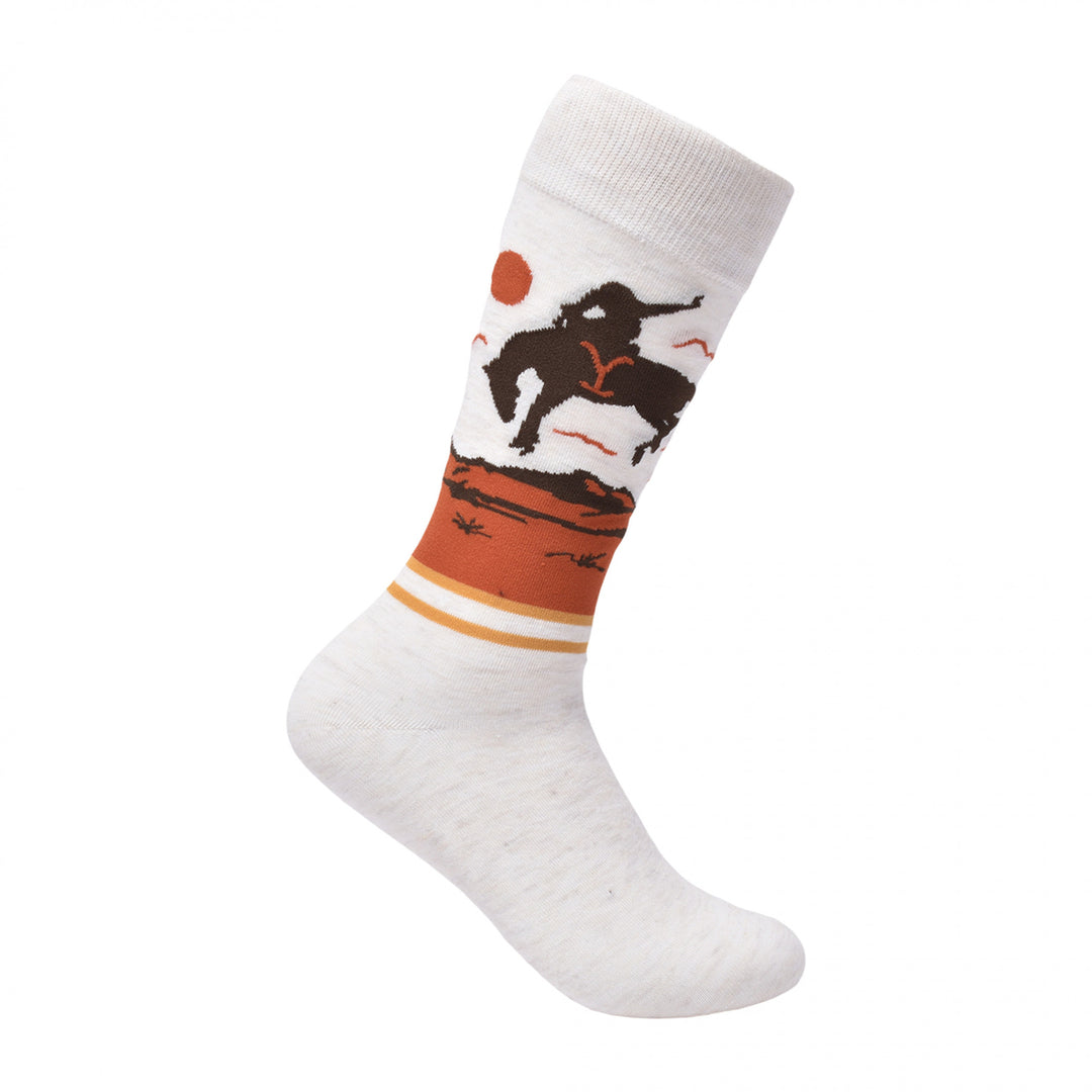 Yellowstone Dutton Ranch Sunset Crew Socks 3-Pair Box Set Image 3