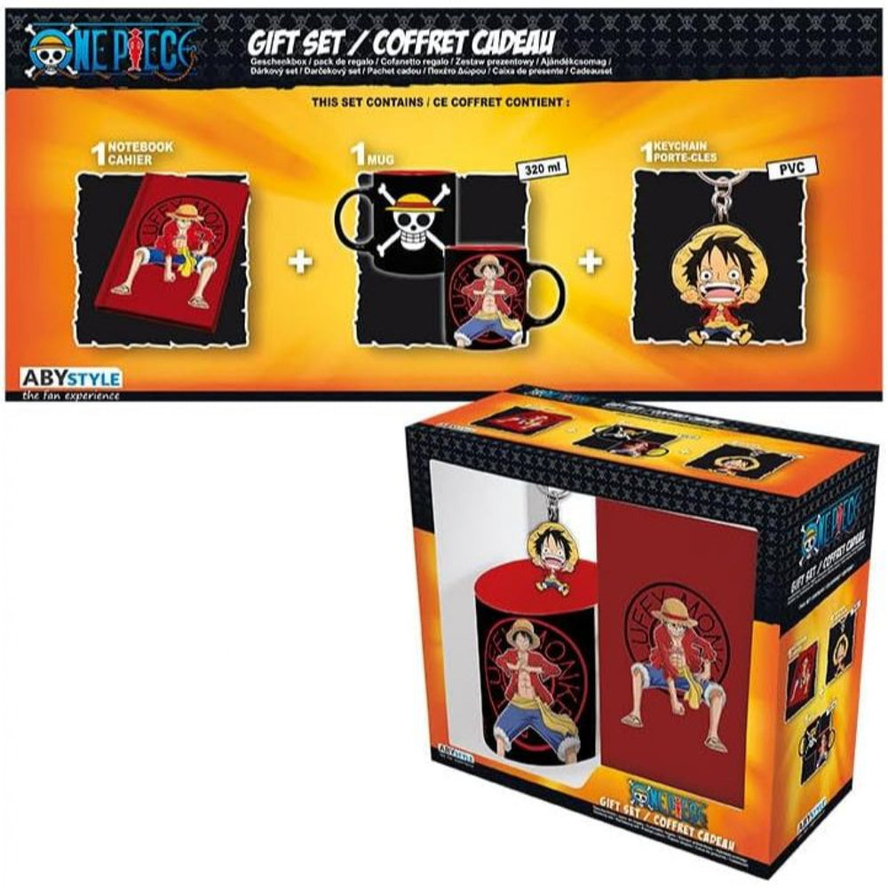 One Piece Luffy 3-Piece Mug Keyring and Notebook Gift Set Image 2