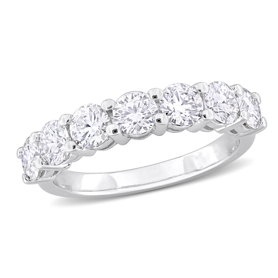 1.75 Carat (ctw) Lab-Created Moissanite Anniversary Band Ring in Sterling Silver Image 1