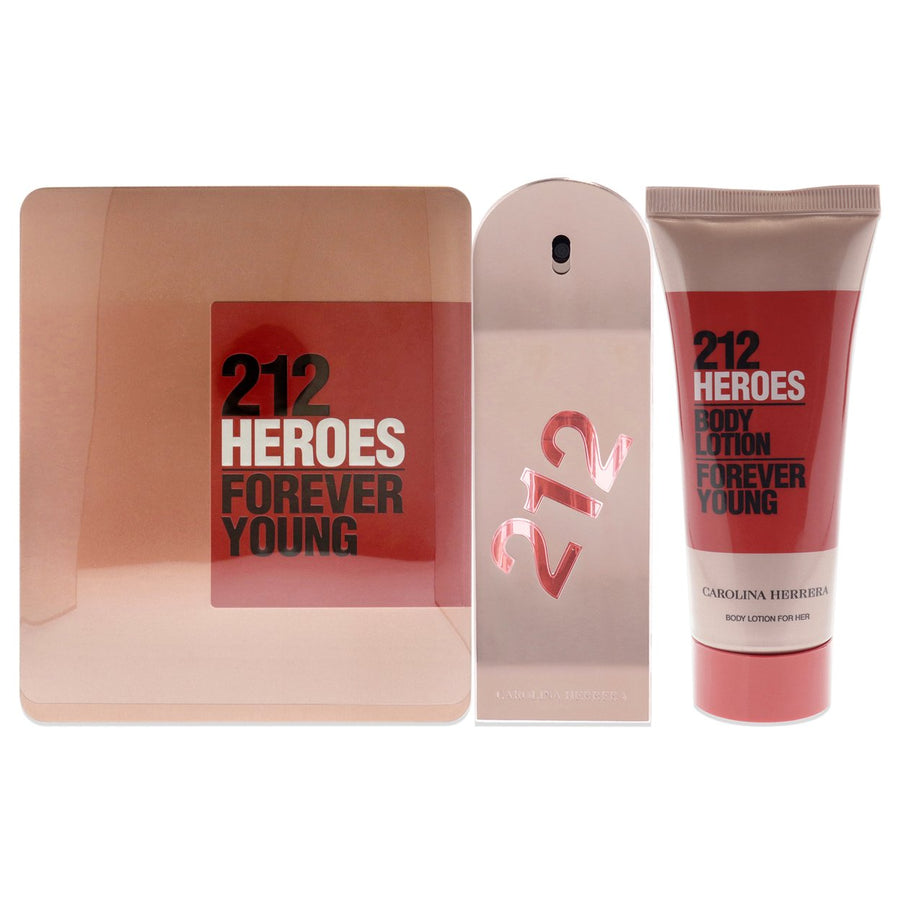 212 Heroes Forever Young by Carolina Herrera for Women - 2 Pc Gift Set 2.7oz EDP Spray3.4oz Body Lotion Image 1