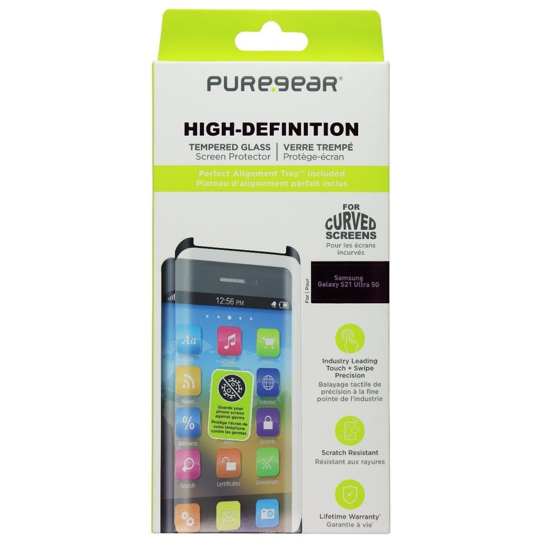 PureGear High-Definition Tempered Glass for Samsung Galaxy S21 Ultra 5G Image 1