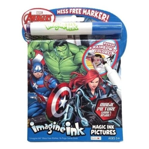 Avengers Imagine Ink Coloring Activity Book Value Size Magic Reveal Pages Image 1