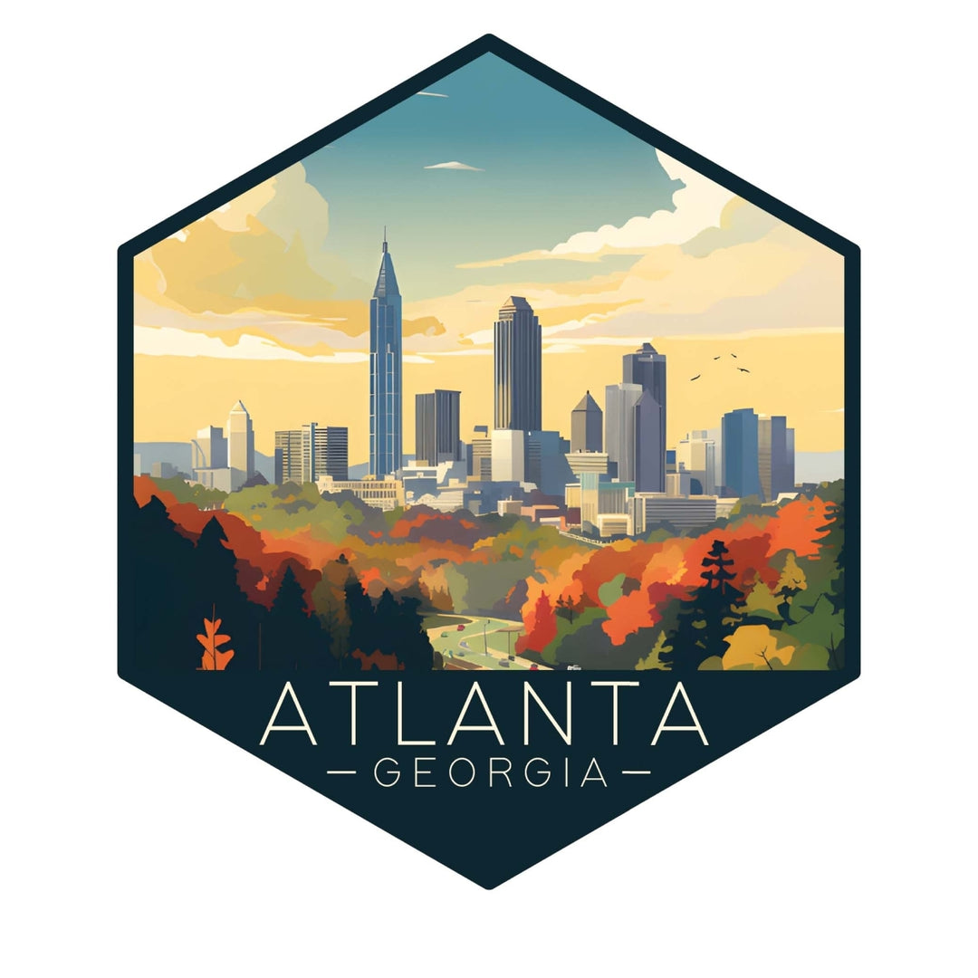 Atlanta Georgia A Exclusive Destination Fridge Decor Magnet Image 1