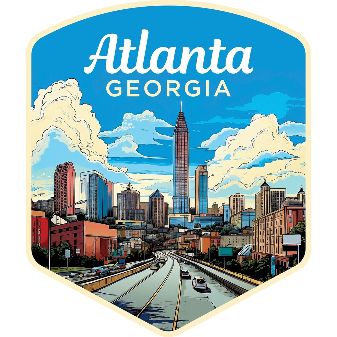 Atlanta Georgia B Exclusive Destination Fridge Decor Magnet Image 1