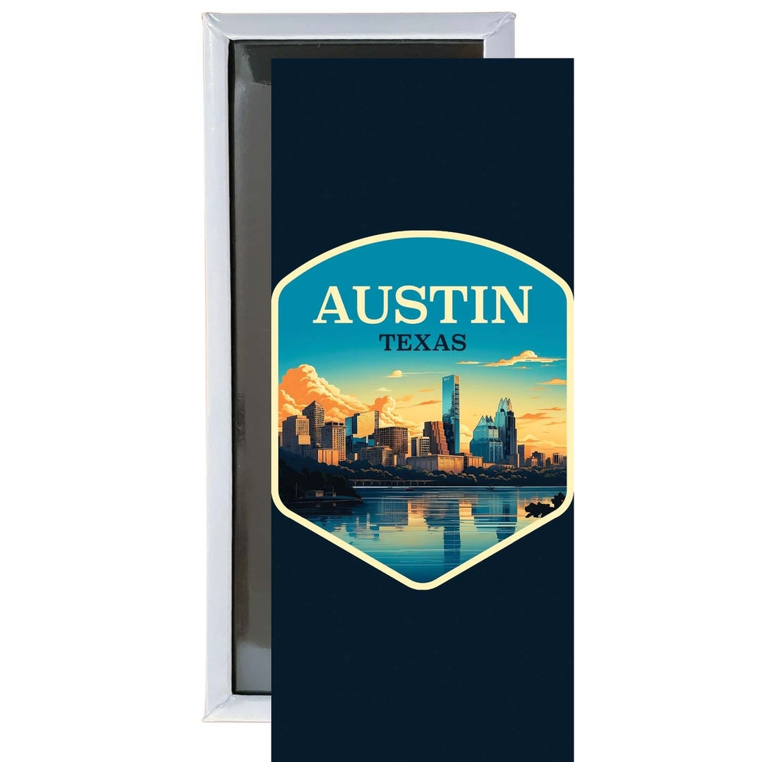 Austin Texas A Souvenir Durable and Vibrant Decor Fridge Magnet 4.75 x 2 Inch Image 1