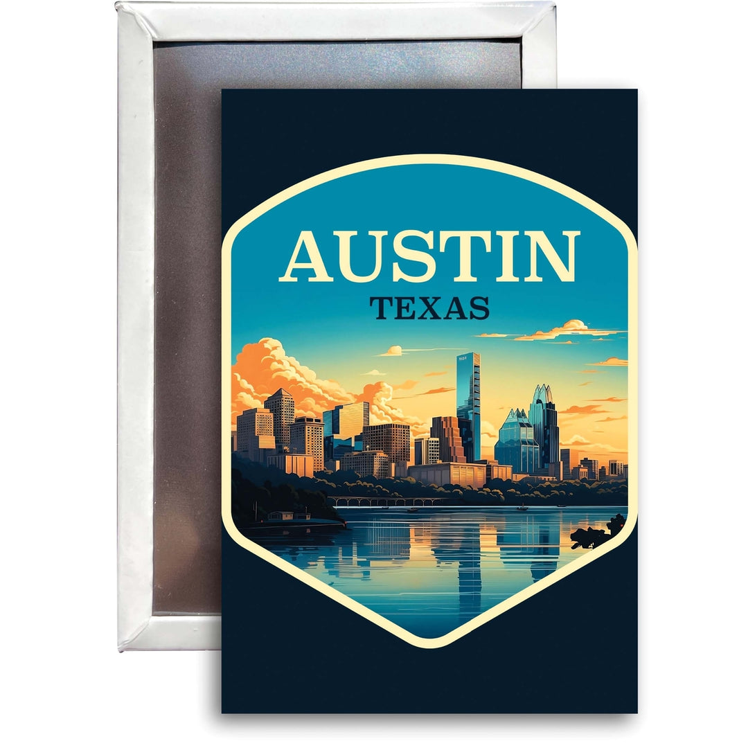 Austin Texas A Souvenir 2x3-Inch Durable and Vibrant Decor Fridge Magnet Image 1