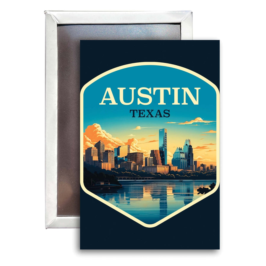 Austin Texas A Souvenir Durable and Vibrant Decor Fridge Magnet 2.5"X3.5" Image 1