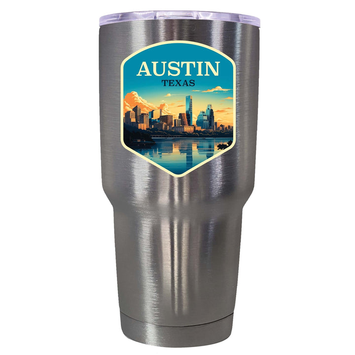 Austin Texas A Souvenir 24 oz Insulated Stainless Steel Tumbler Image 1