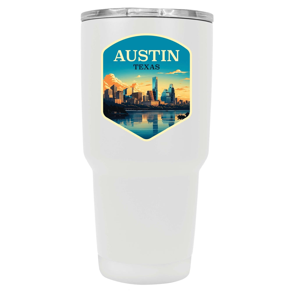 Austin Texas A Souvenir 24 oz Insulated Stainless Steel Tumbler Image 2