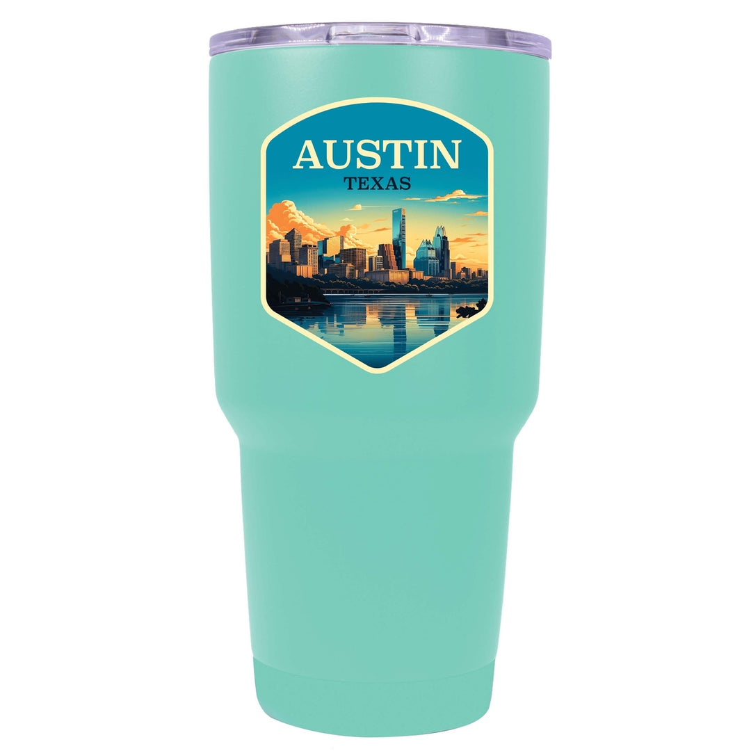 Austin Texas A Souvenir 24 oz Insulated Stainless Steel Tumbler Image 3