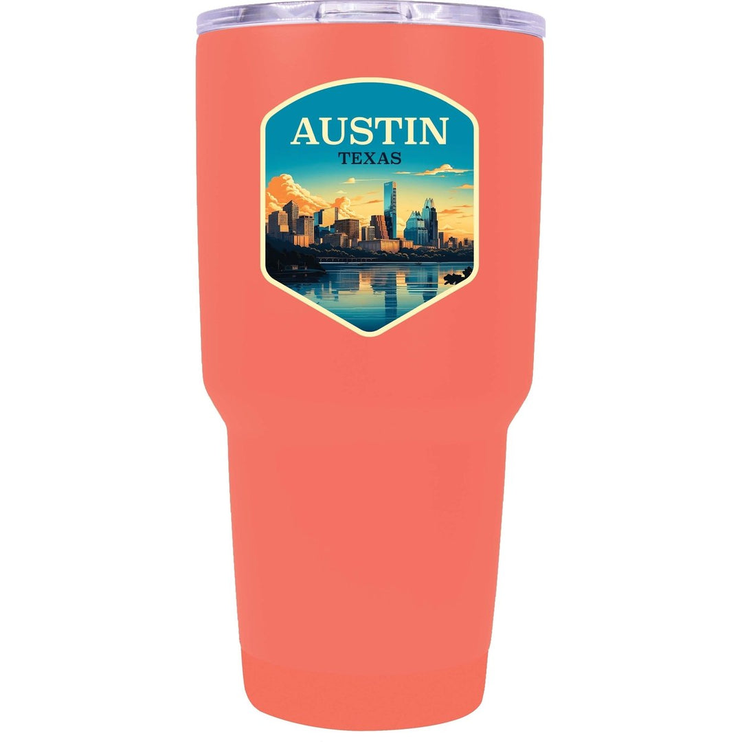 Austin Texas A Souvenir 24 oz Insulated Stainless Steel Tumbler Image 1