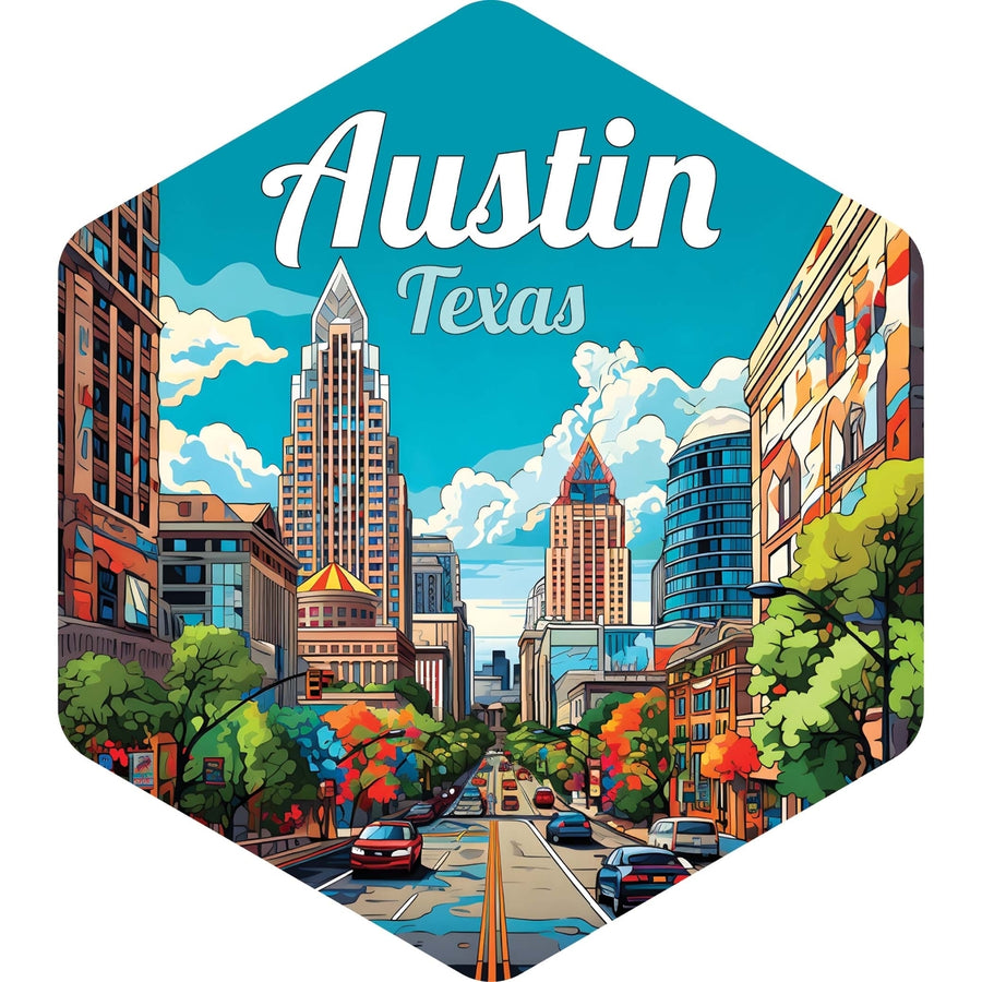 Austin Texas B Exclusive Destination Fridge Decor Magnet Image 1