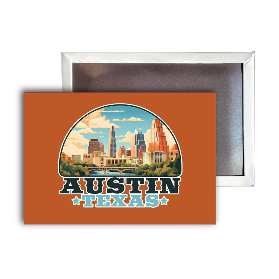 Austin Texas C Souvenir Durable and Vibrant Decor Fridge Magnet 2.5"X3.5" Image 1
