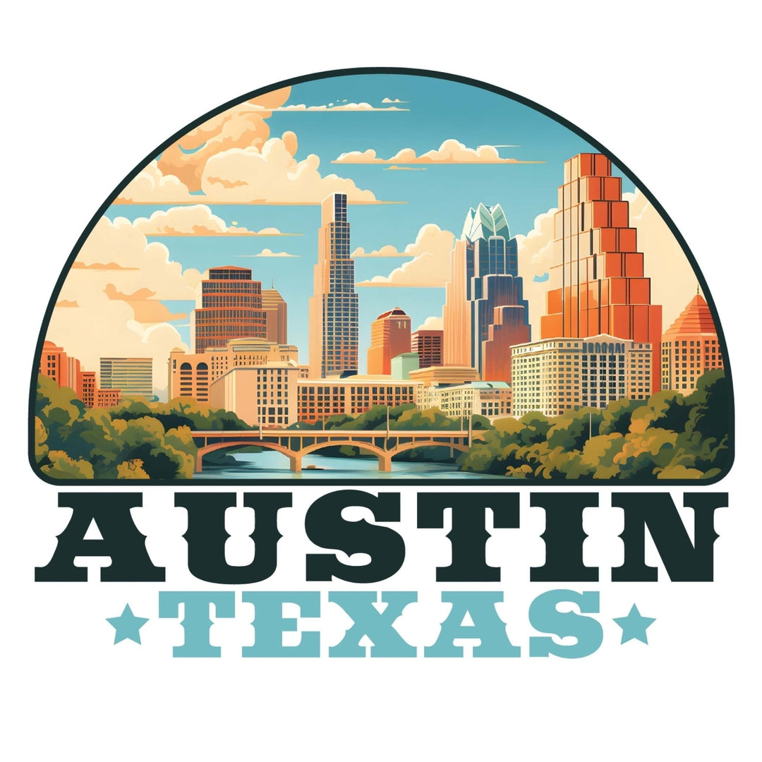 Austin Texas C Souvenir Memories Durable Vinyl Decal Sticker Image 1