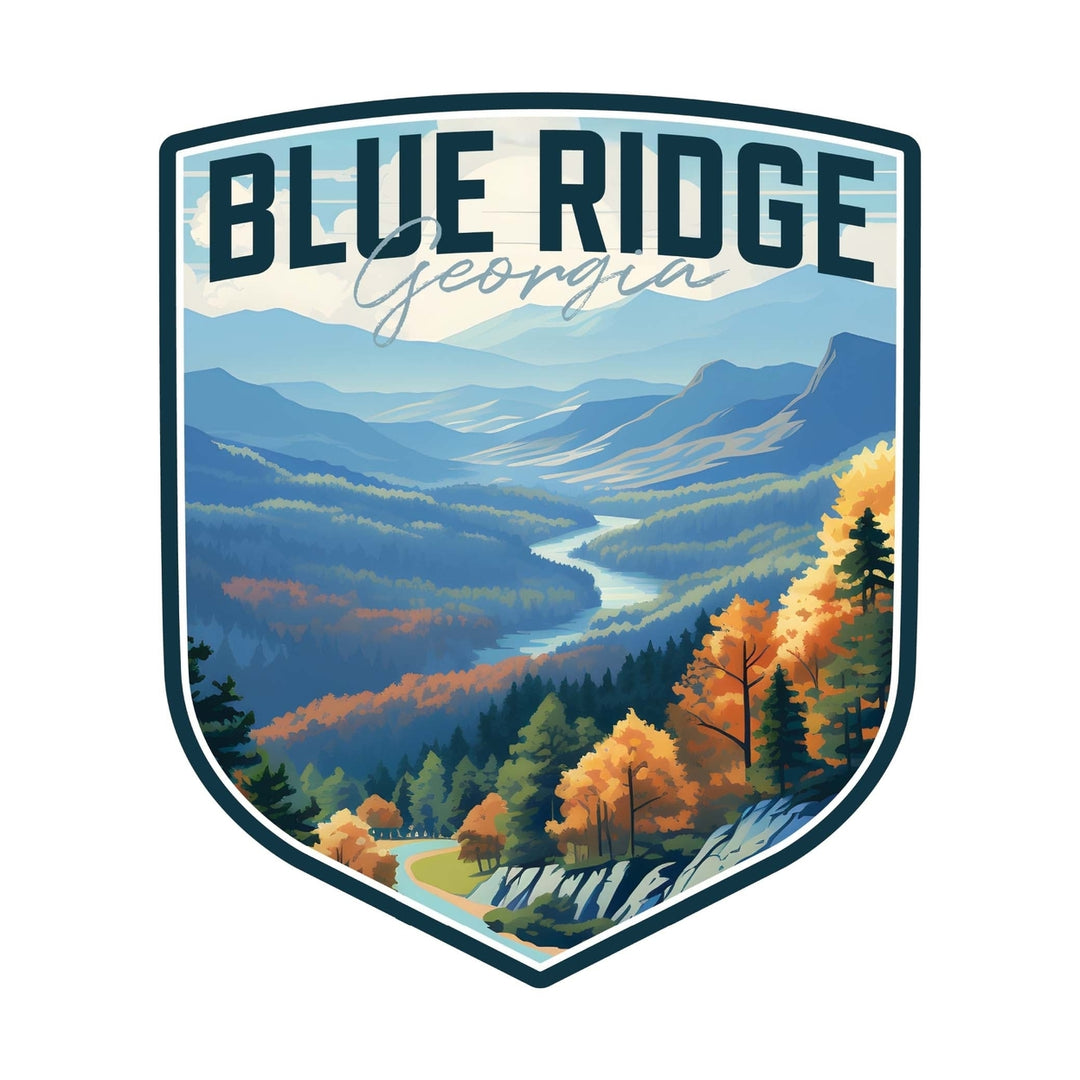 Blue Ridge Georgia A Exclusive Destination Fridge Decor Magnet Image 1