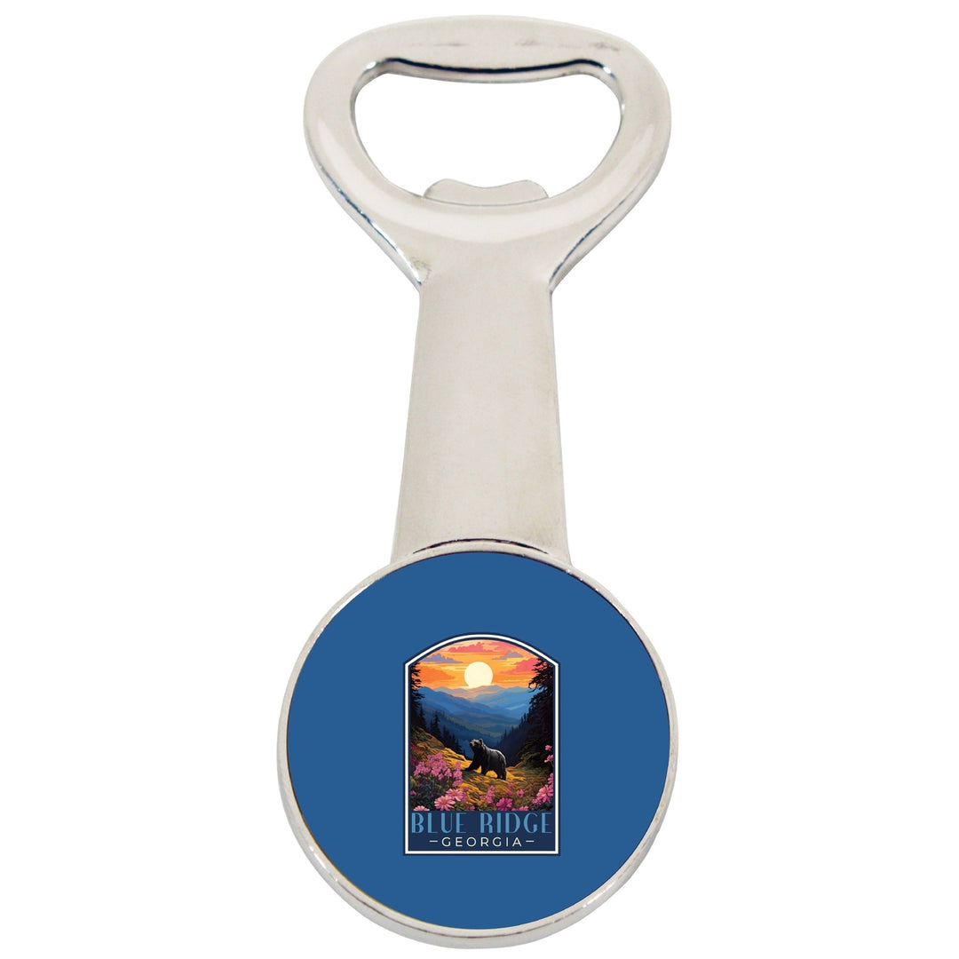 Blue Ridge Georgia Design B Souvenir Magnetic Bottle Opener Image 1