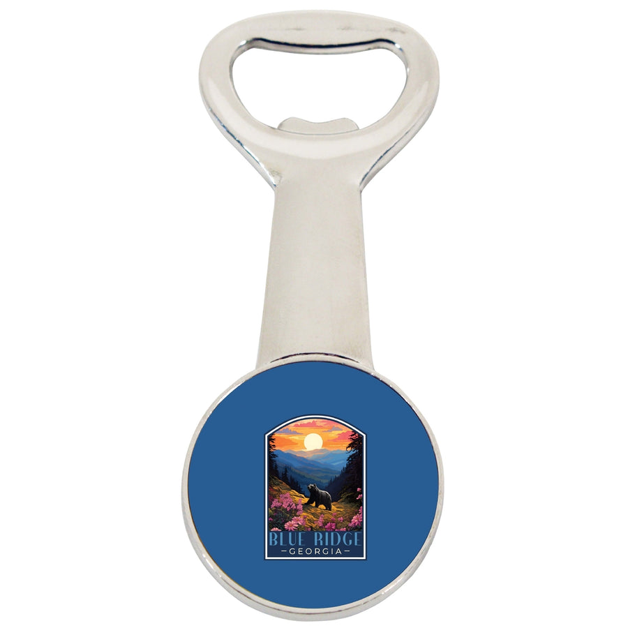 Blue Ridge Georgia Design B Souvenir Magnetic Bottle Opener Image 1